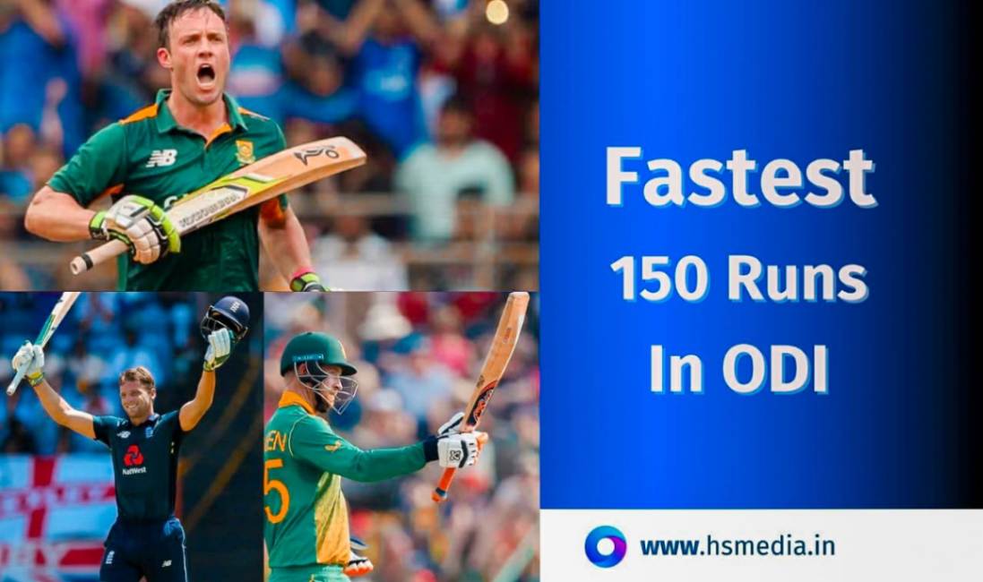 Here is list of players who smashed fastest 150 runs in odi cricket.