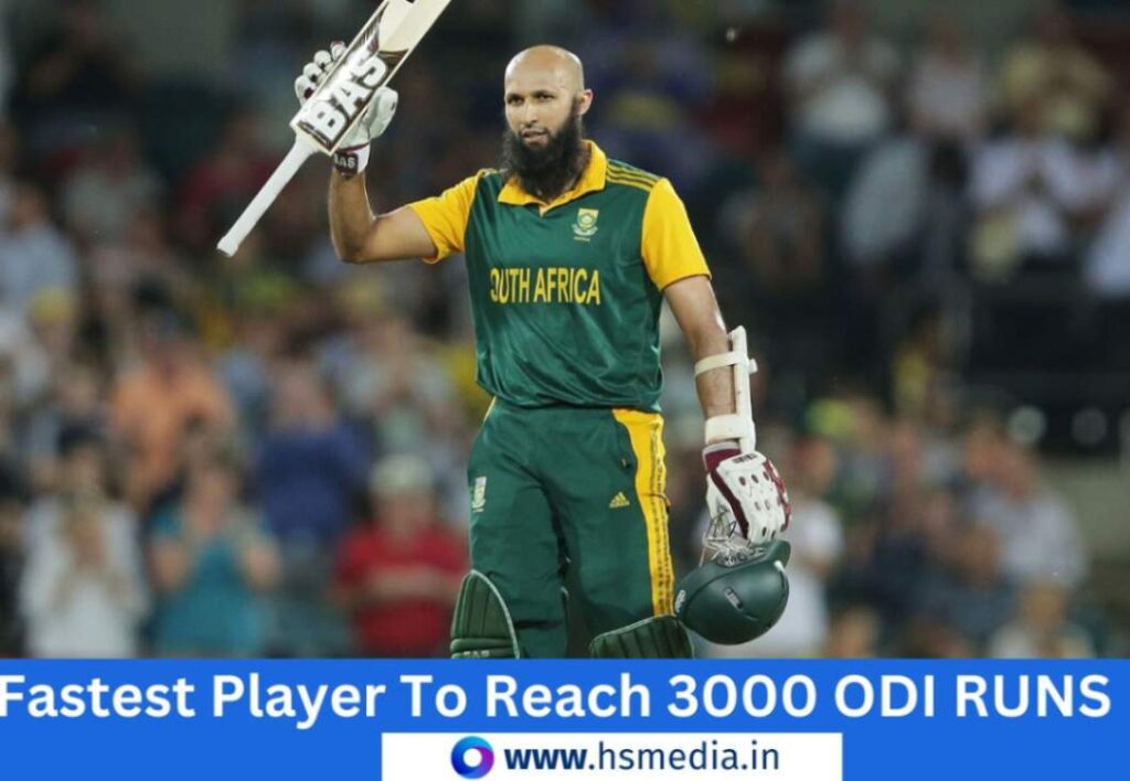 Hashim amla is the fastest player to score 3000 odi runs. 