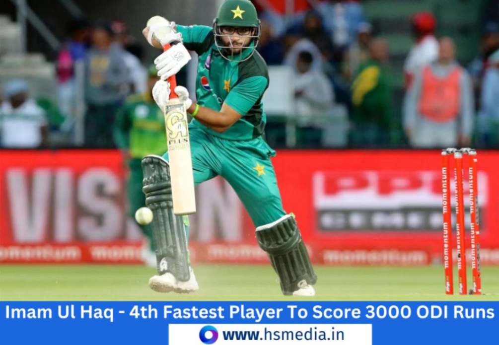 Pakistani opener Imam Ul Haq crossed 3000 one day cricket runs.