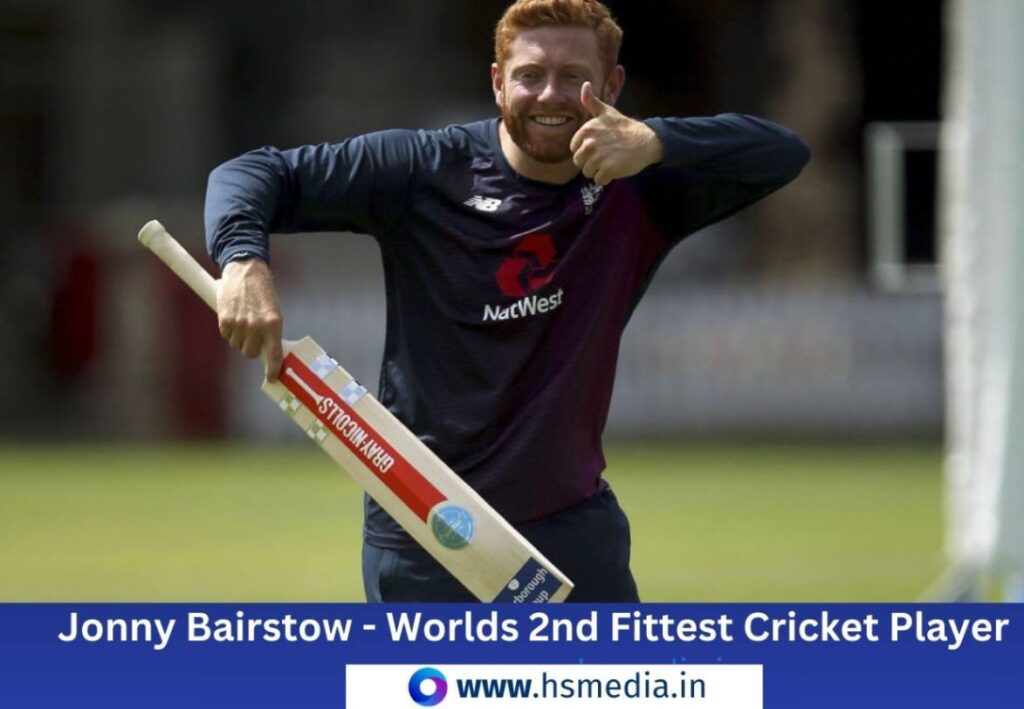 England's jonny bairstow is second fittest cricketer in world.