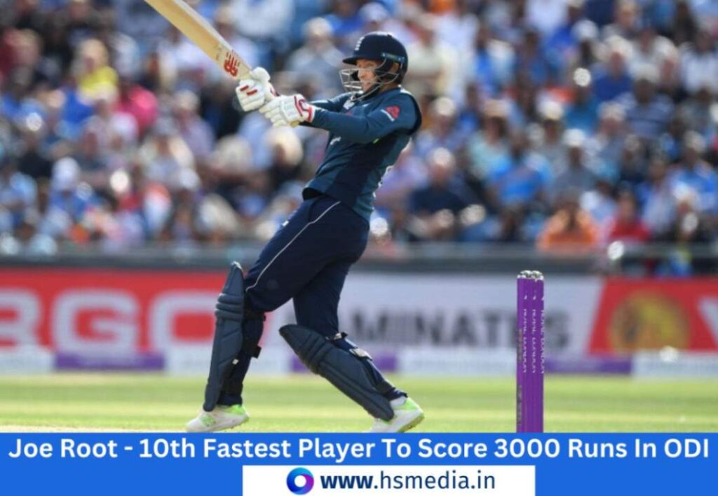Joe root, 10th player to score fastest 3000 odi runs in world.