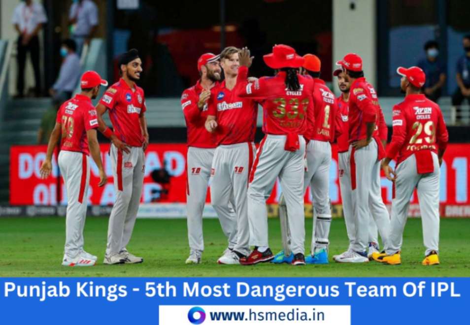 Punjab kings ended up as 5th most powerful team of IPL 