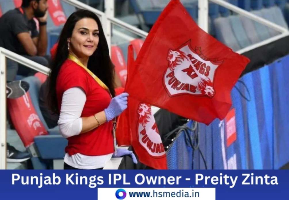 Preity Zinta is the Owner of Punjab Kings.