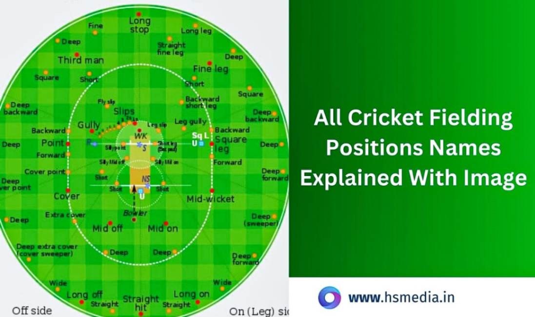 every cricket fielding position is explained in detail.