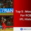These are 5 players with most runs for RCB in IPL.